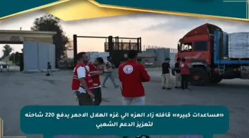 «مساعدات كبيرة» قافلة زاد العزة إلى غزة الهلال الأحمر يدفع 220 شاحنة لتعزيز الدعم الشعبي